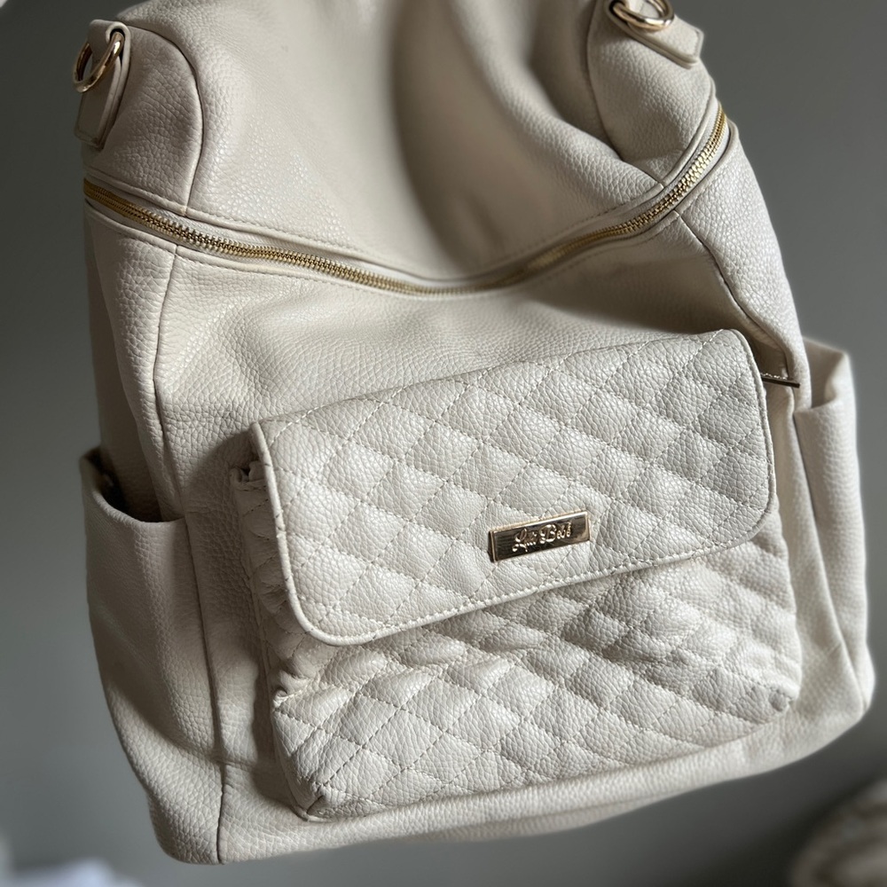 Luli Bebe Monaco Cream Diaper Bag